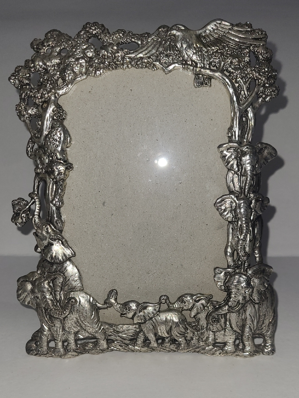 Vintage Pewter Jungle Frame